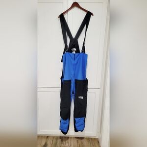VTG The North Face Women's Black and Blue Jumpsuit/Ski Pants | Size Medium